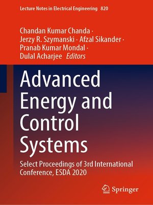 cover image of Advanced Energy and Control Systems